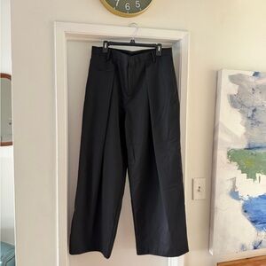Black Zara Men's Pleated Pants